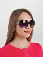 Черный очки с круглой оправой