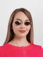 Угольный солнцезащитные узкие очки, унисекс, овальной формы, с защитой от УФ-лучей