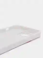 Белый чехол для iPhone 13 Pro противоударный из органического стекла