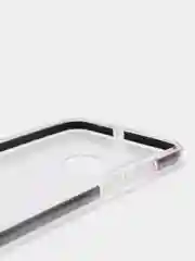 Черный чехол силиконовый прозрачный с цветной вставкой Honor P30 Lite
