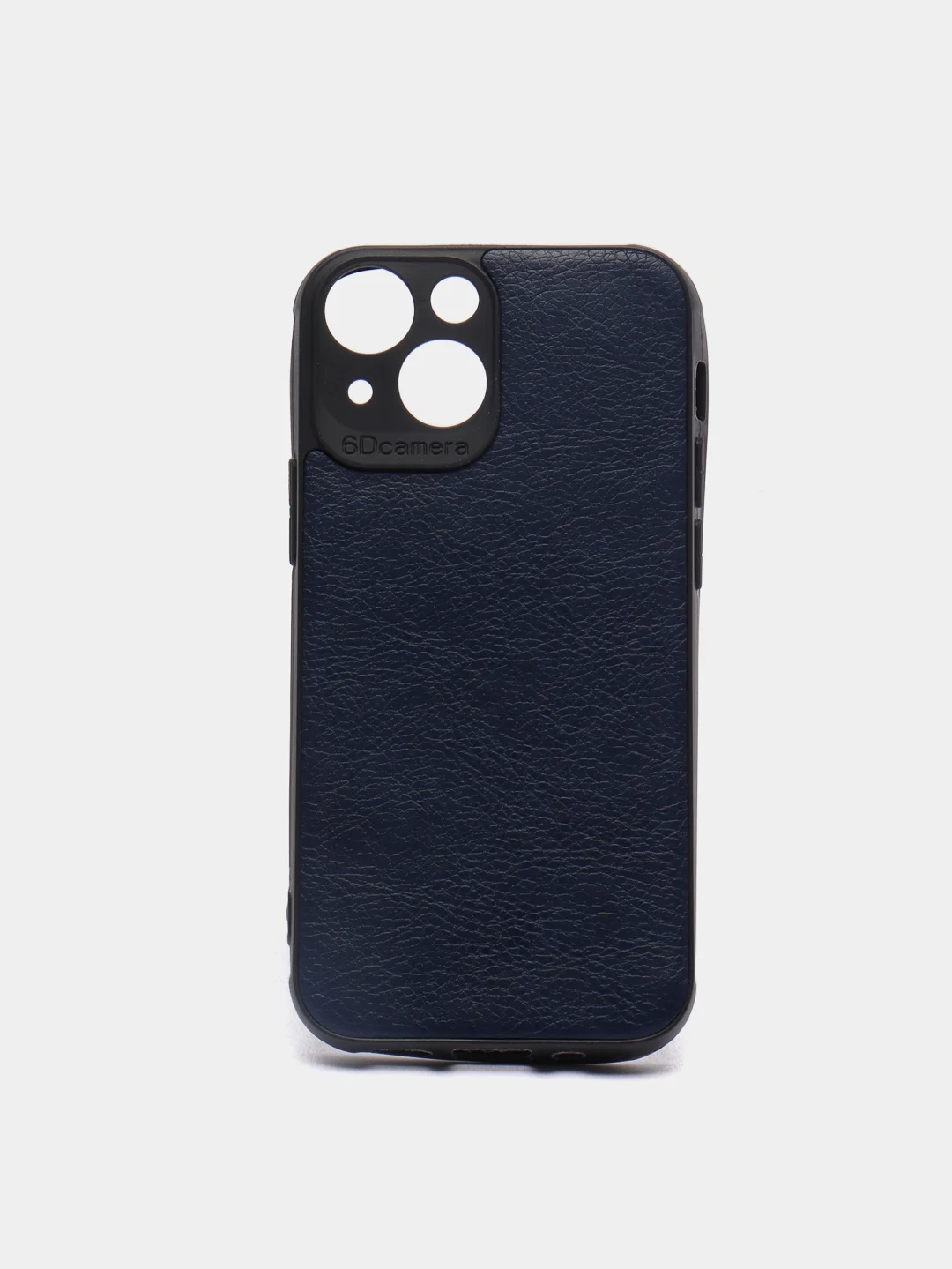 Темно-синий чехол IPhone 13 / 13 Mini / 13Pro / 13ProMax силиконовый, имитация кожи