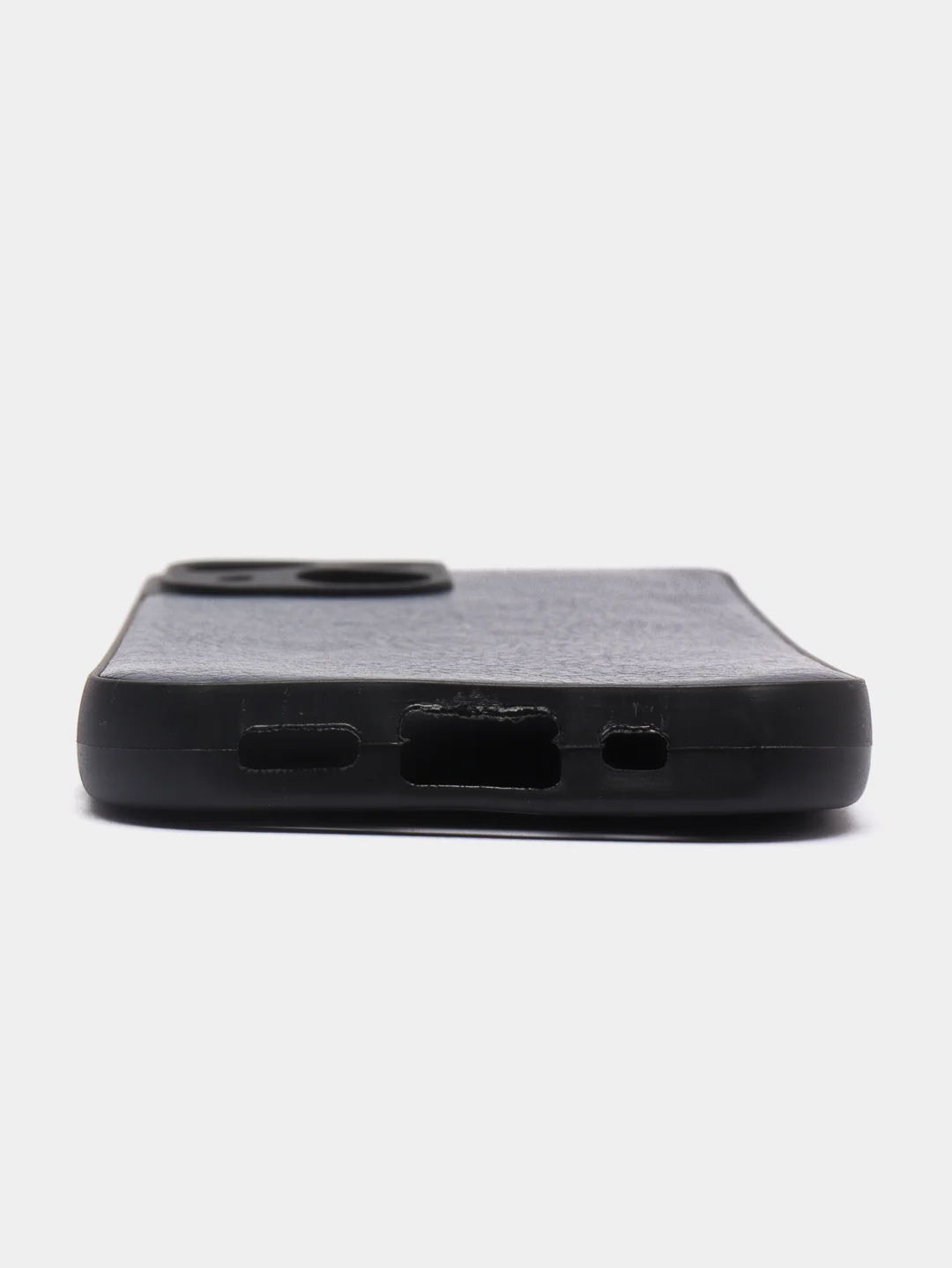 Темно-синий чехол IPhone 13 / 13 Mini / 13Pro / 13ProMax силиконовый, имитация кожи