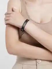 Серый металлик браслет