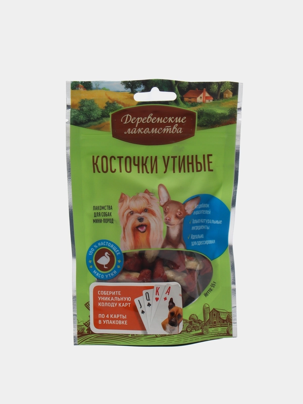 Деревенские лакомства Мини Утиные косточки 55г