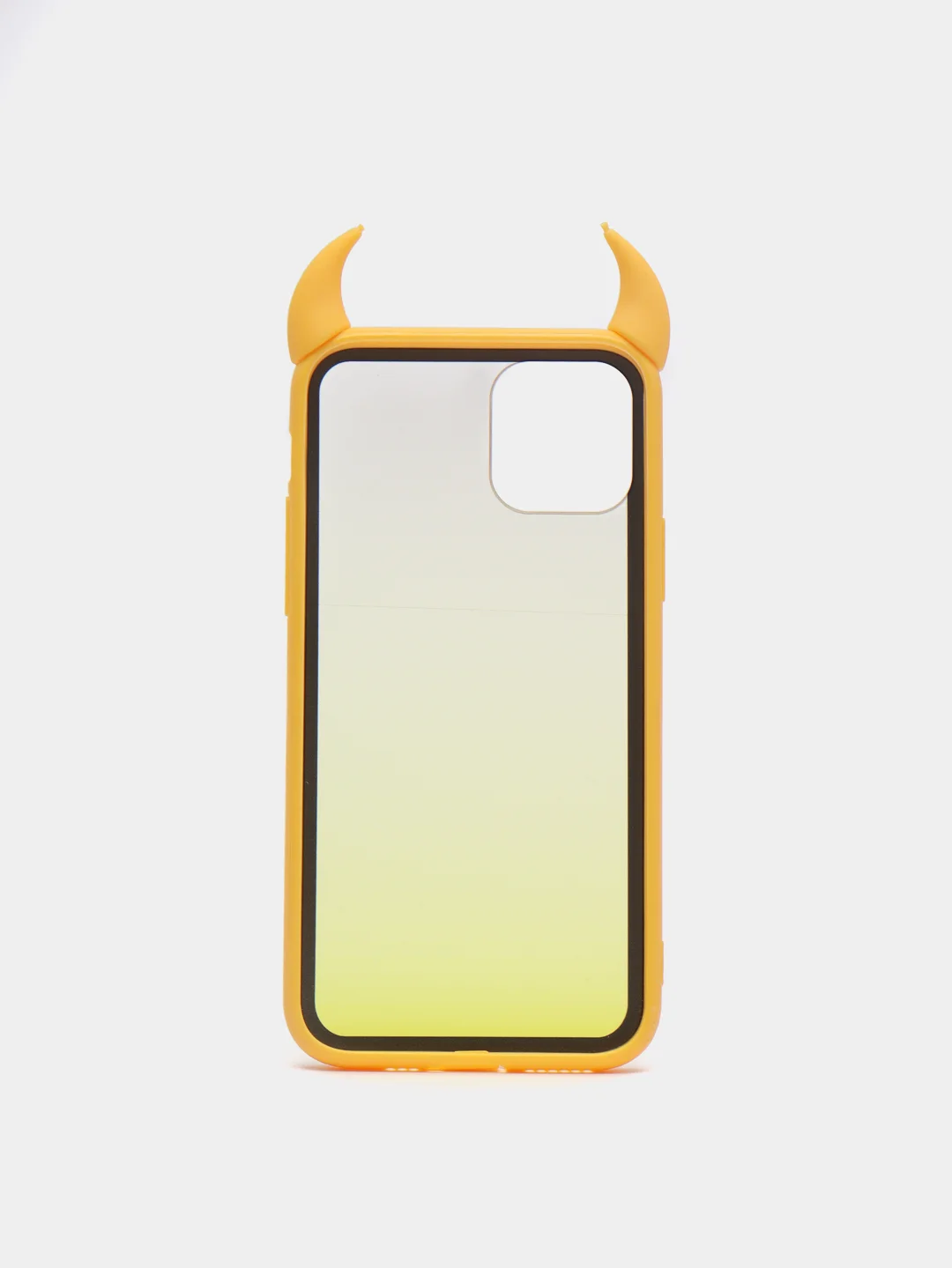 Желтый чехол для iPhone 11 Pro, с рожками, 6 цветов