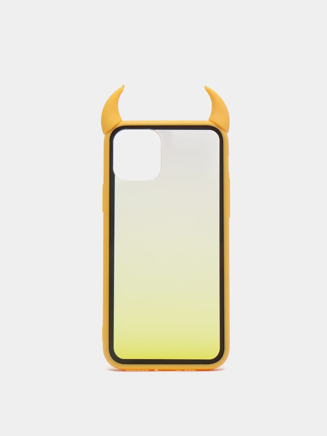 Желтый чехол для iPhone 11 Pro, с рожками, 6 цветов