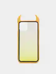 Желтый чехол для iPhone 11 Pro, с рожками, 6 цветов