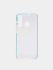 Чехол силиконовый прозрачный с цветной вставкой Honor P30 Lite