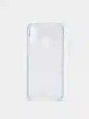 Голубой чехол силиконовый прозрачный с цветной вставкой Honor P30 Lite