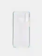 Голубой чехол силиконовый прозрачный с цветной вставкой Honor P30 Lite