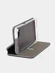 Серебряный чехол книжка для Samsung Galaxy A22, M22, M32, Самсунг А22, М22, М32