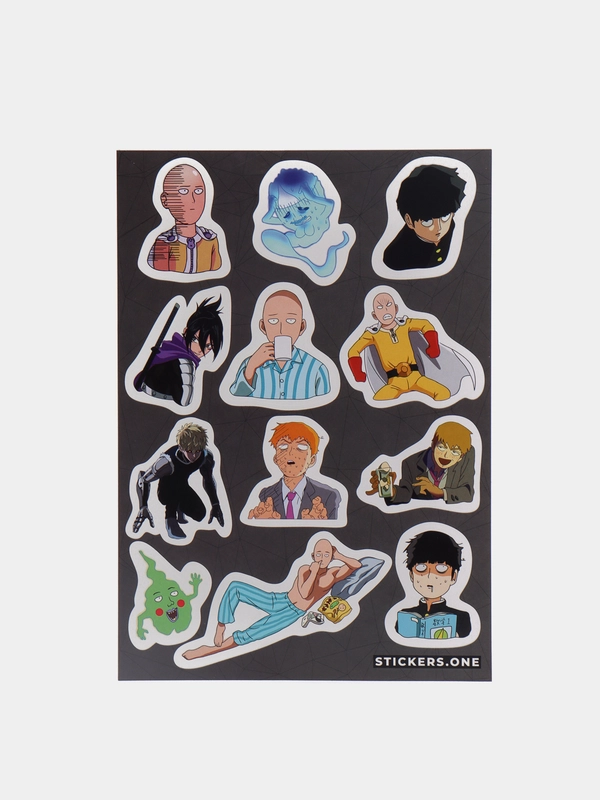 Стикерпак "One Punch Man/Mob Psyho 100"