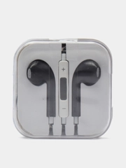 Наушники проводные Black для IPhone, других устройств с разъёмом jack 3,5 мм