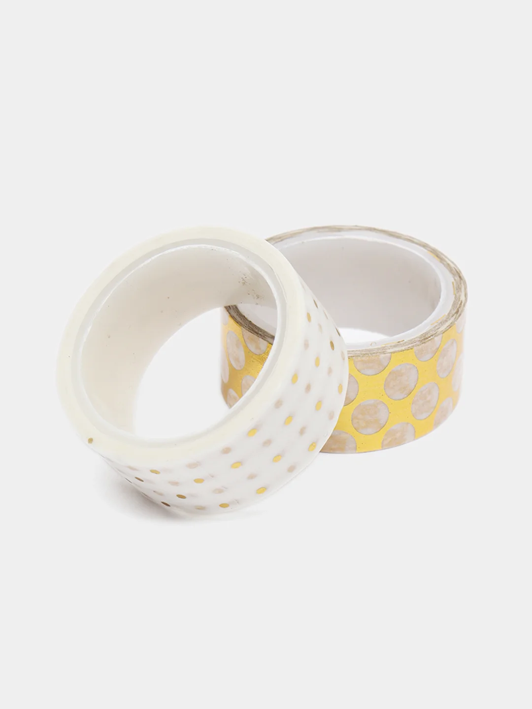 Клейкие Washi-ленты для декора с фольгой золотистые, 0,015 х 3 м, 7 шт