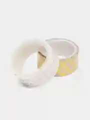 Клейкие Washi-ленты для декора с фольгой золотистые, 0,015 х 3 м, 7 шт
