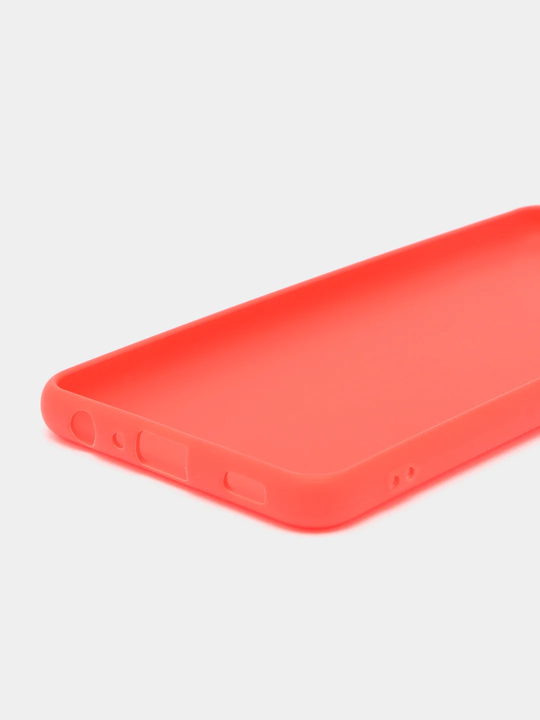 Красный чехол силиконовый матовый для Samsung A22