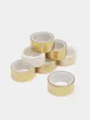 Клейкие Washi-ленты для декора с фольгой золотистые, 0,015 х 3 м, 7 шт