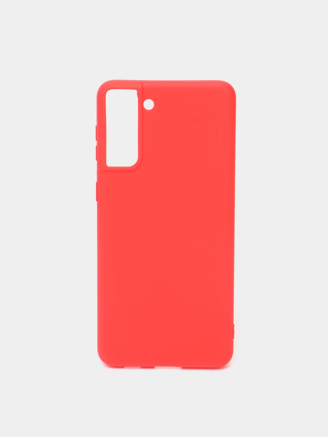Красный чехол для Samsung S21 Plus цветной матовый