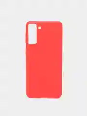 Красный чехол для Samsung S21 Plus цветной матовый