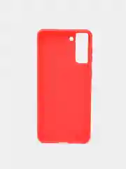 Красный чехол для Samsung S21 Plus цветной матовый