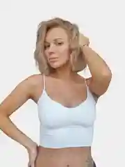 Белый топ женский шелковый