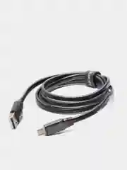 Черный кабель для зарядки и передачи данных Borofone BU12 Synergy Micro-USB 2.4А с индикатором