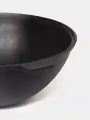 Черный казан Камская Посуда чугунный, с чугунной крышкой-сковородой, 5 л