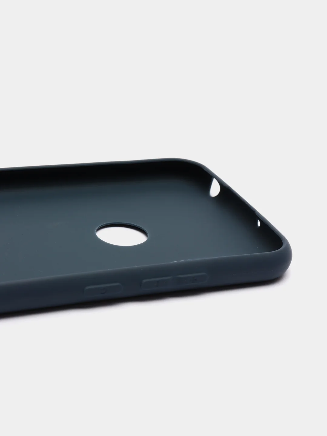 Синий чехол для Huawei Honor 8A/Y6 2019 силиконовый матовый однотонный