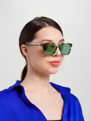 Тёмно-зелёный очки солнцезащитные, унисекс