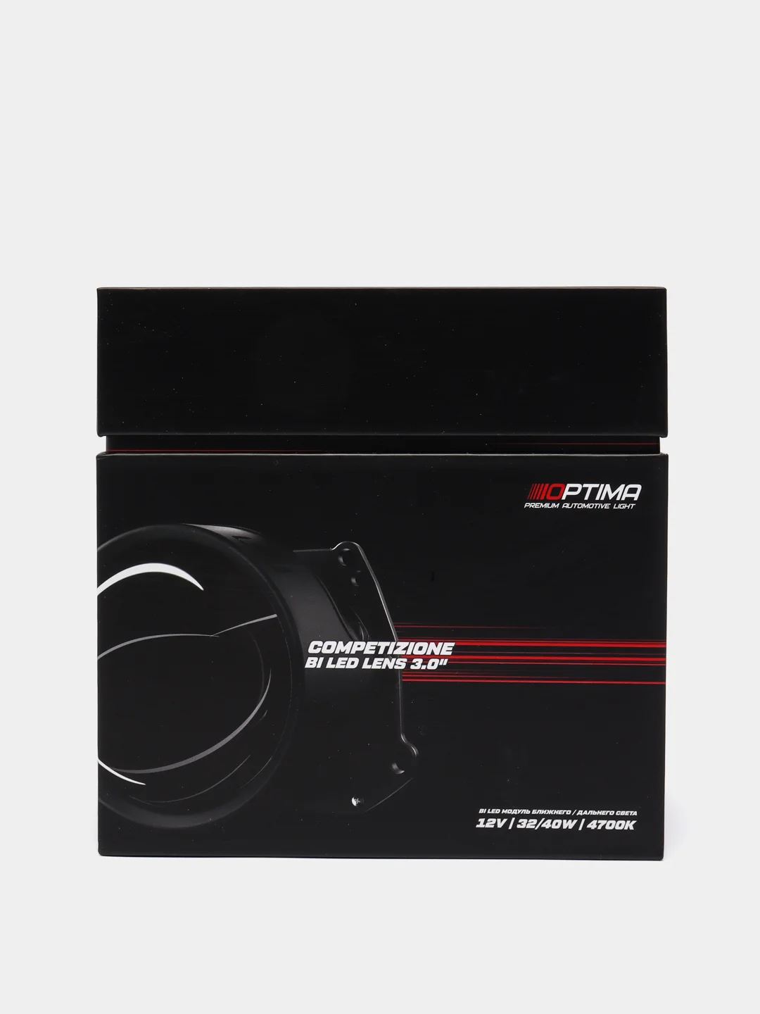 Светодиодные линзы для фар, Optima Premium Bi-LED LENS Competizione 3.0, автомобильные 2шт