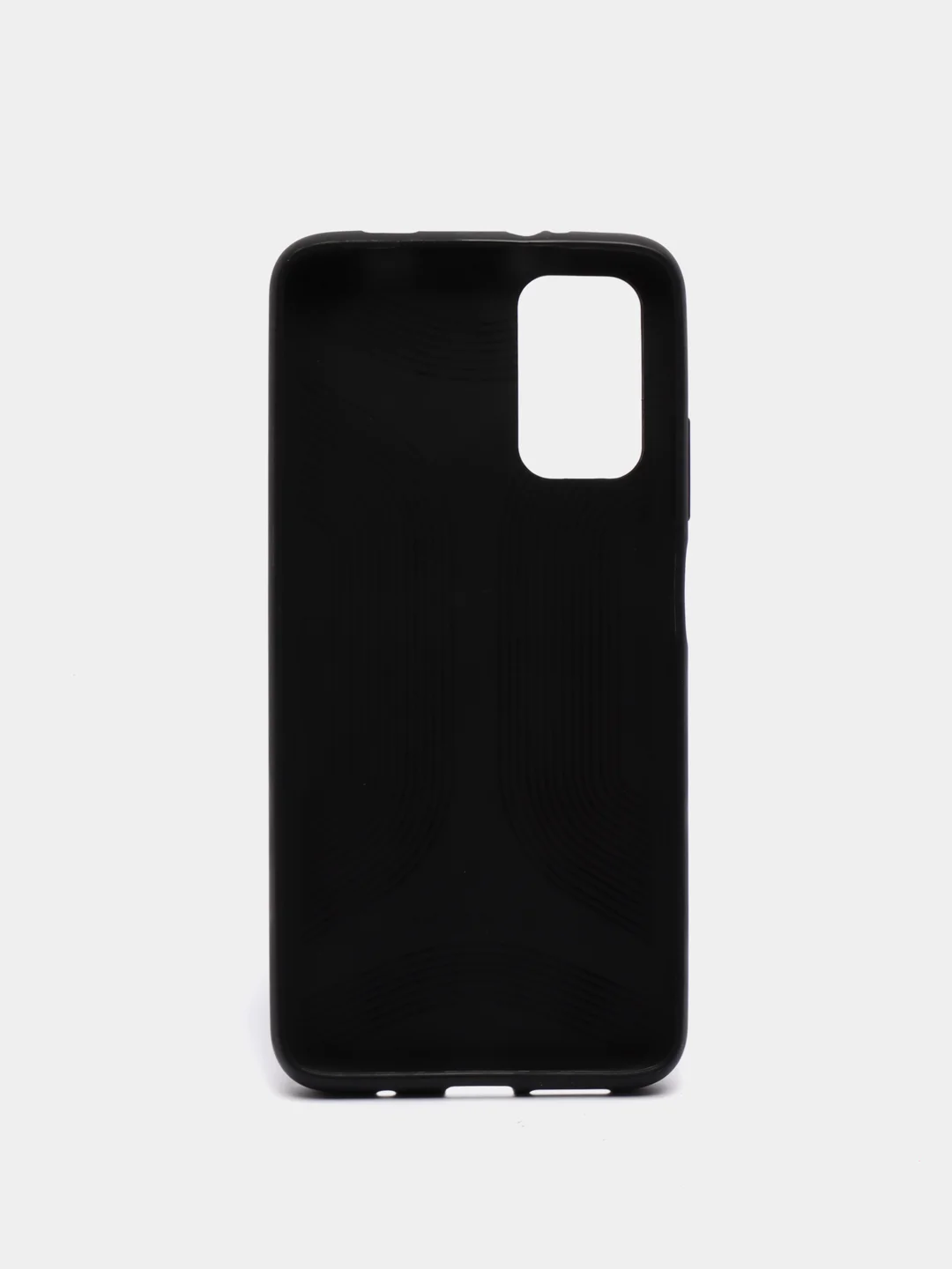 Синий силиконовый чехол накладка для Xiaomi Pocofone M3 с текстурой кожи (под кожу)
