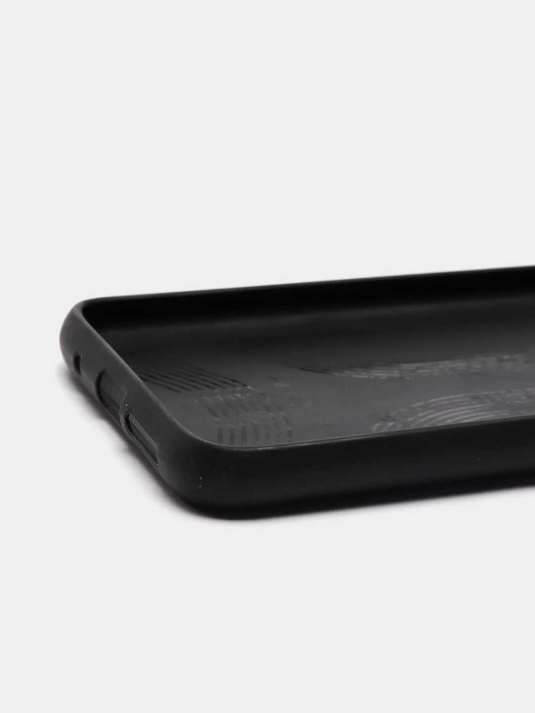Синий силиконовый чехол накладка для Xiaomi Pocofone M3 с текстурой кожи (под кожу)