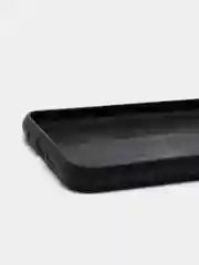 Синий силиконовый чехол накладка для Xiaomi Pocofone M3 с текстурой кожи (под кожу)