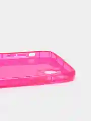 Розовый чехол для iPhone 11 Pro прозрачный цветной силиконовый