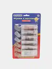 Синий игровой набор "Играем в магазин" русские деньги