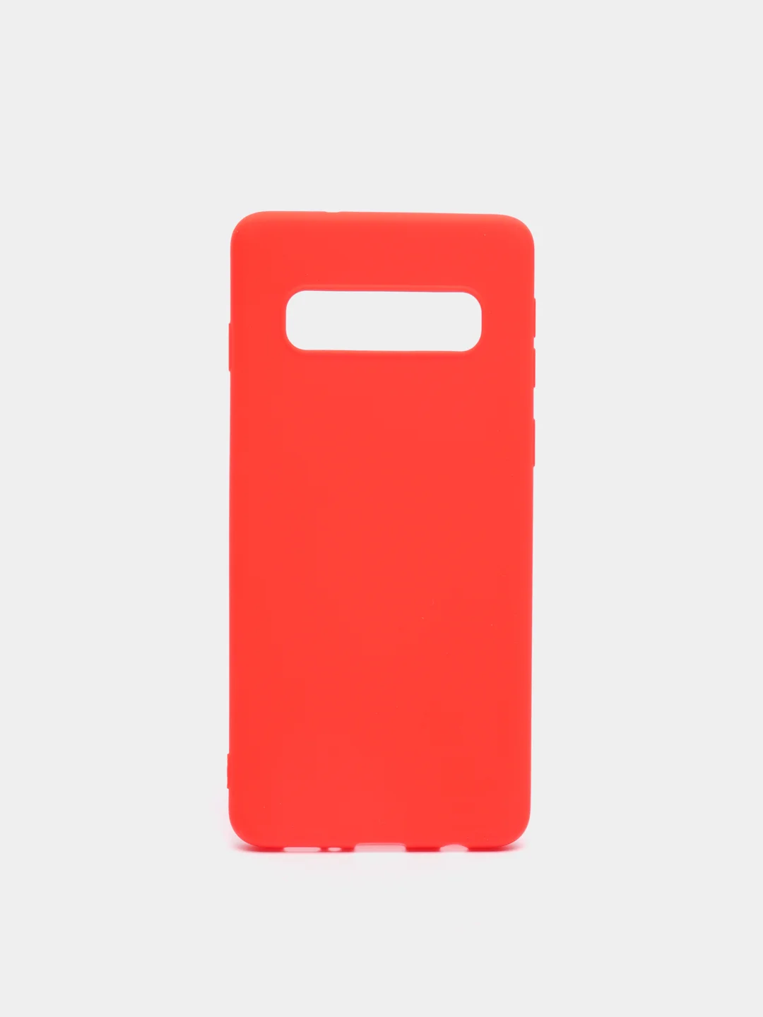 Красный чехол Samsung Galaxy S10, Самсунг Галакси С10 силиконовый цветной матовый