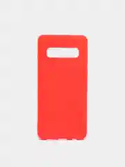 Красный чехол Samsung Galaxy S10, Самсунг Галакси С10 силиконовый цветной матовый