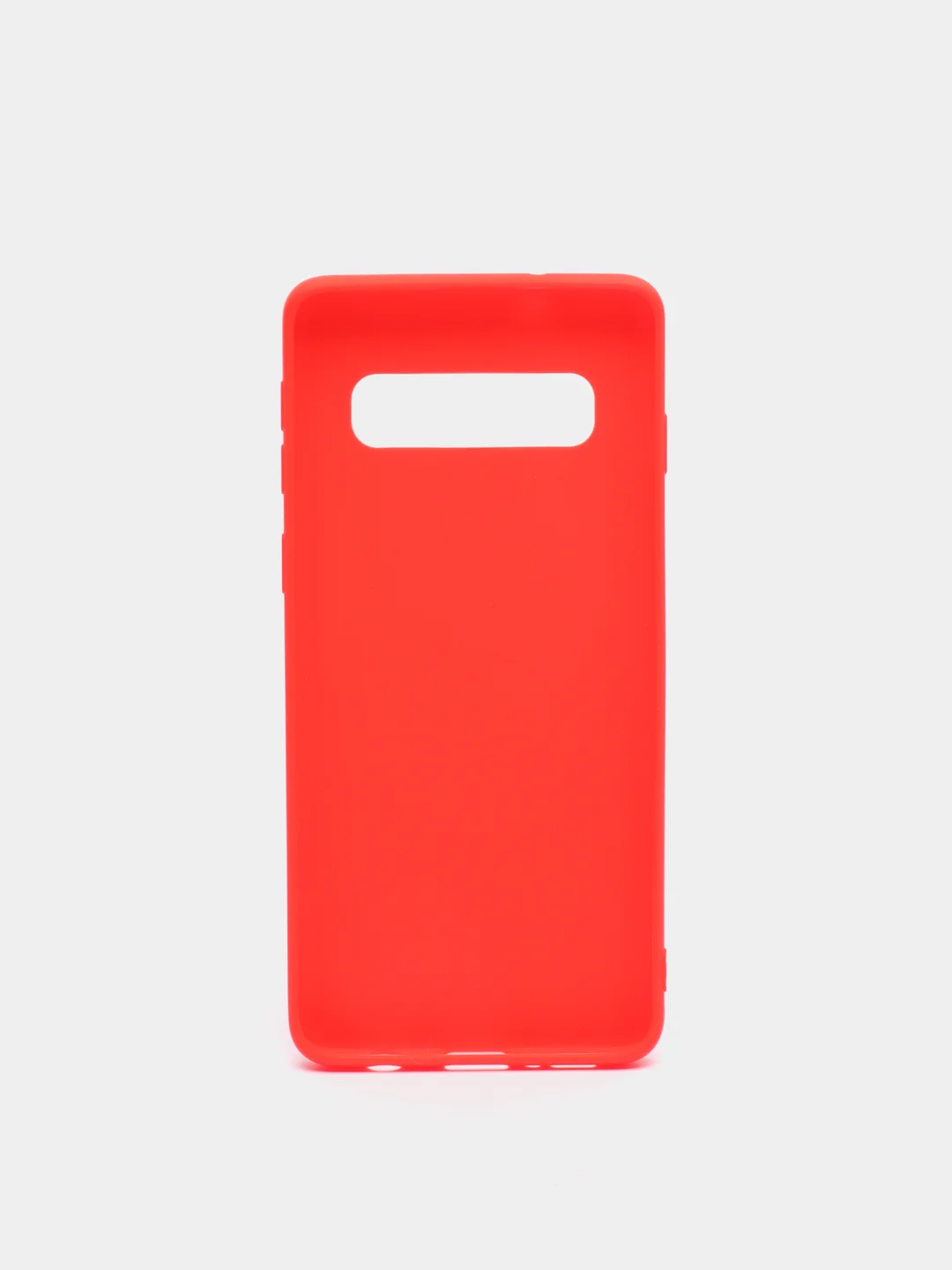 Красный чехол Samsung Galaxy S10, Самсунг Галакси С10 силиконовый цветной матовый