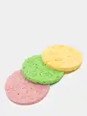 Лимонный спонж для умывания пористый