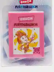 Розовый логическая игра Фиксики "Пятнашки", пластик, 7 х 9 см