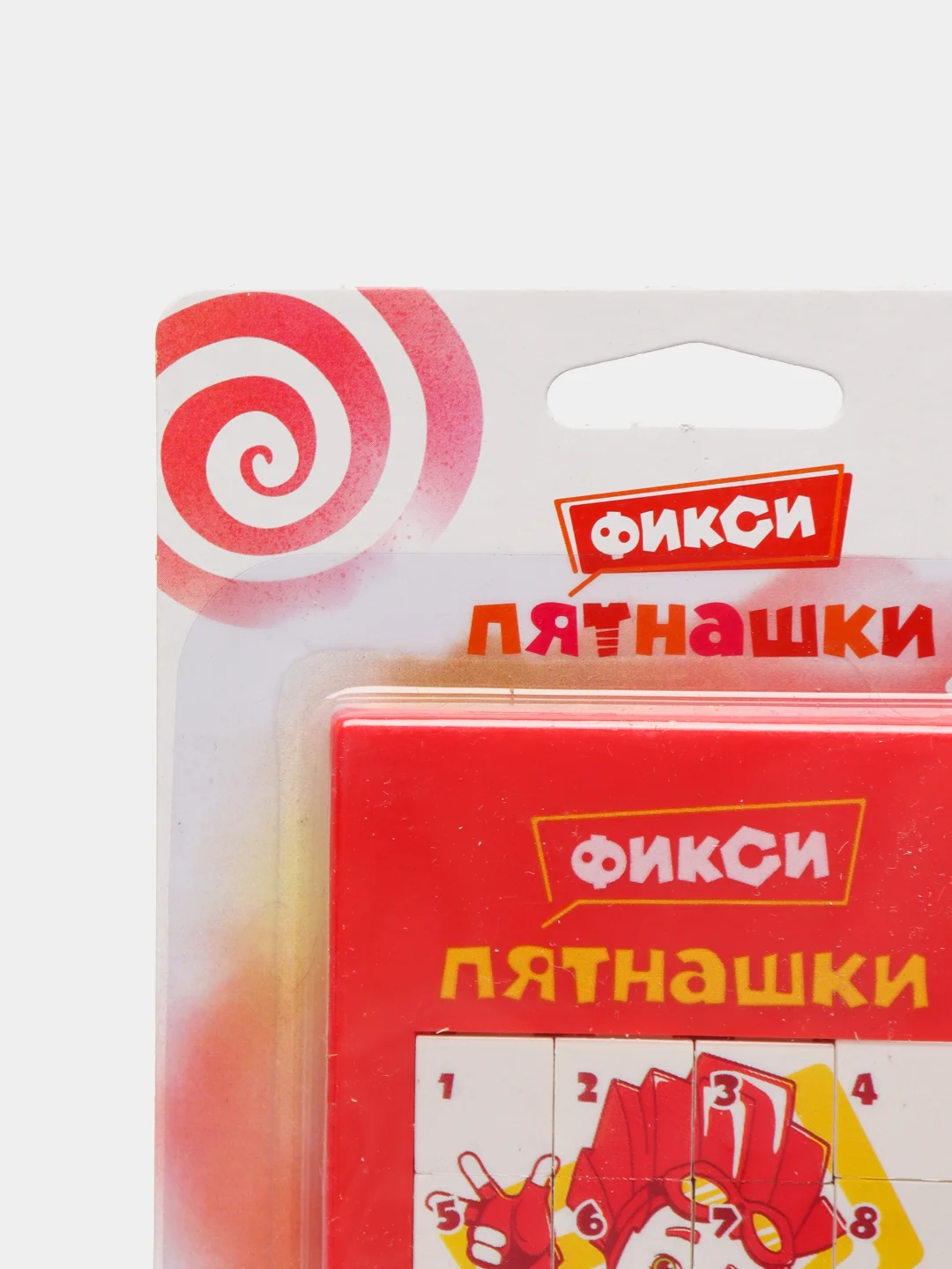Красный логическая игра Фиксики "Пятнашки", пластик, 7 х 9 см