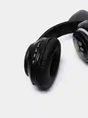 Черный наушники беспроводные Bluetooth с кошачьими светящимися ушками "Cat Ear"