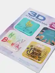 Тёмно-зелёный 3d наклейка (3Д объемная наклейка) стикер на телефон игры Майнкрафт, Крипер, свинка