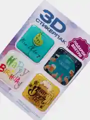Тёмно-зелёный 3d наклейка (3Д объемная наклейка) стикер на телефон игры Майнкрафт, Крипер, свинка