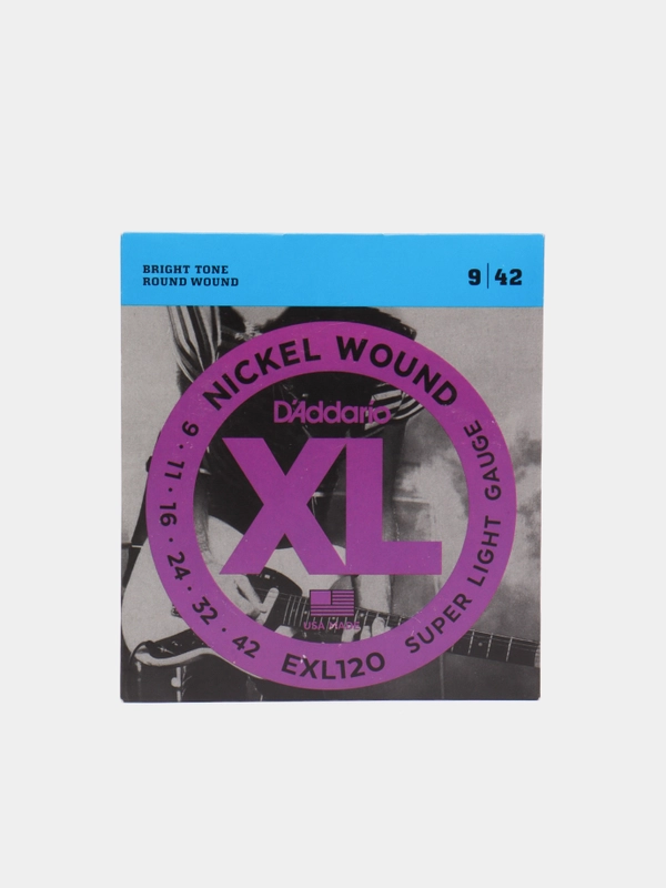 Струны для электрогитары DAddario EXL120 Nickel Wound Super Light Gauge 9/42