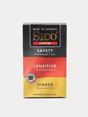 Презервативы SICO Safety, Sensitive, Ribbed, 18 штук