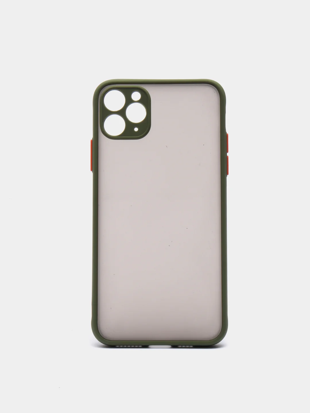 Оливковый чехол для Apple iPhone 11 Pro Max с цветной рамкой, 9 цветов