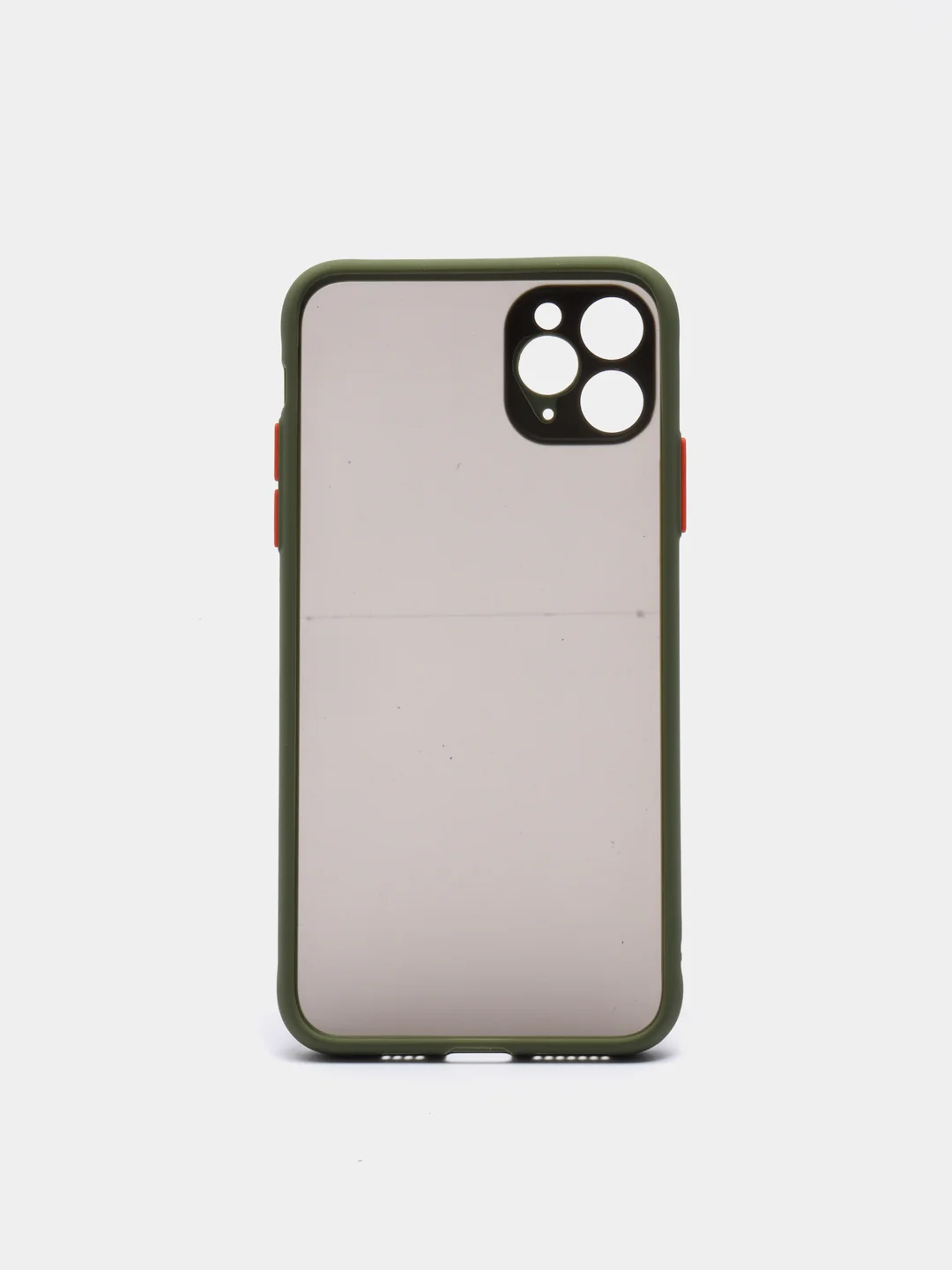 Оливковый чехол для Apple iPhone 11 Pro Max с цветной рамкой, 9 цветов
