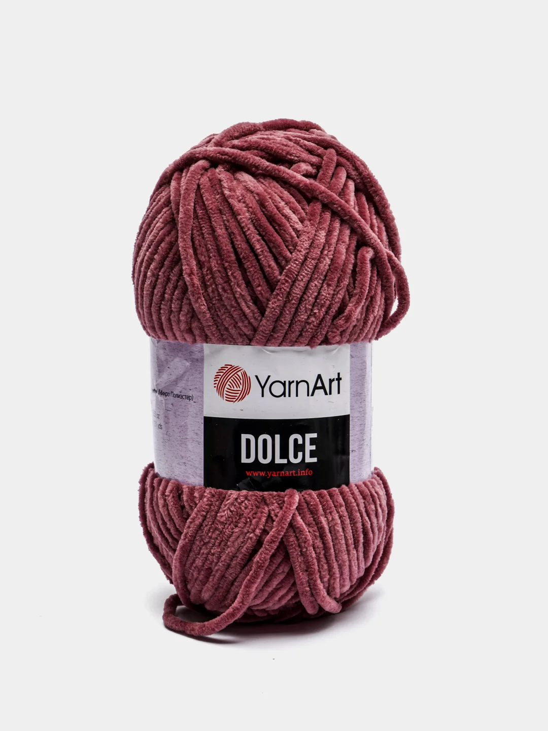 Марсала пряжа плюшевая YarnArt Dolce (ЯрнАрт Дольче)