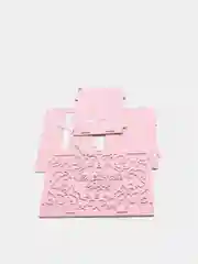 Семейный банк с вензелями, 24 х 14 х 20 см, hозовый пастель